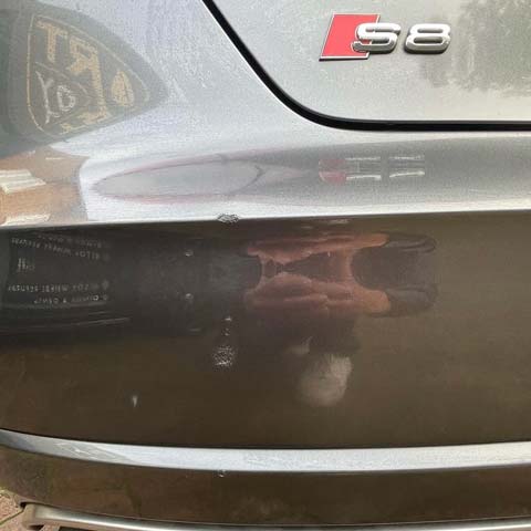 Audi S8 Bumper Repair - Before