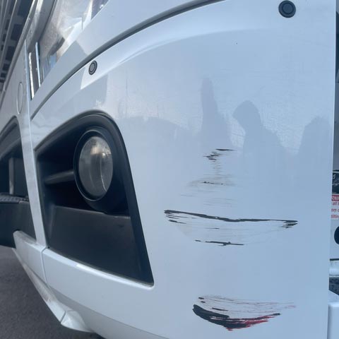 Mercedes Actros Bumper Repair - Before