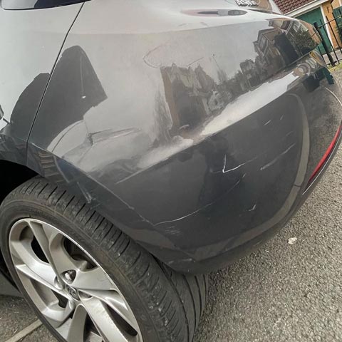 Vauxhall Astra Bumper Repair - Before