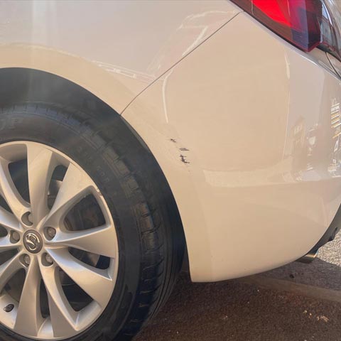 Vauxhall GTC Bumper Scuff Repair - Before