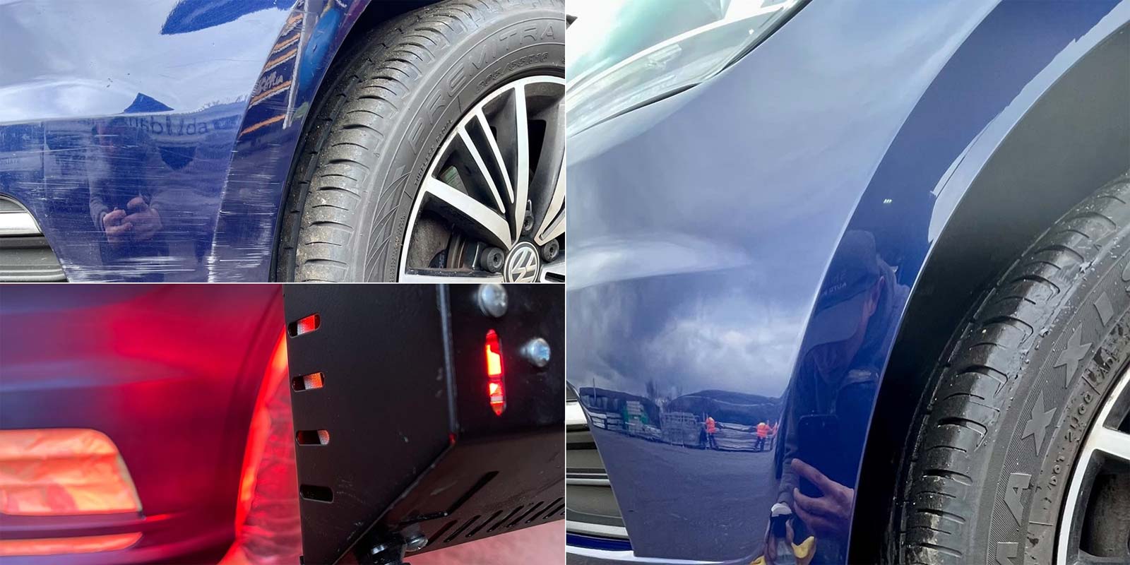 Volkswagen Golf Bumper Repair Before During and After by Smart Auto-Body
