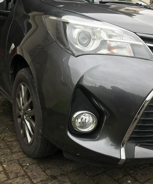 Dent on Toyota Yaris Car After Photo - Smart Auto-Body Bristol Bath Weston-Super-Mare Chippenham